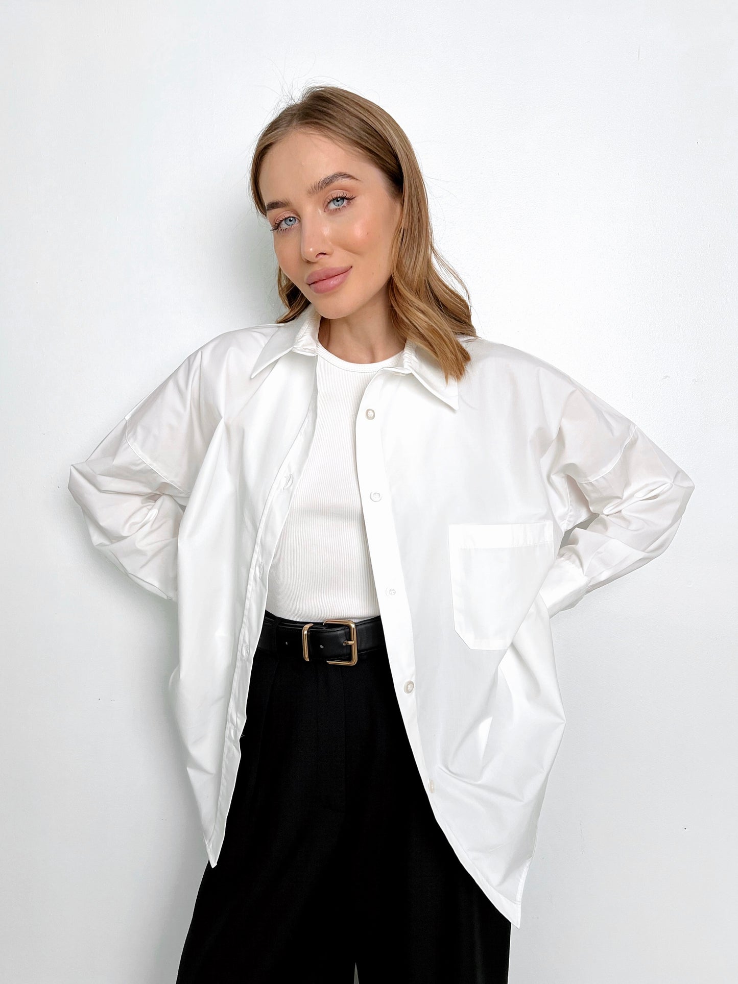 White women's shirt BLANCO