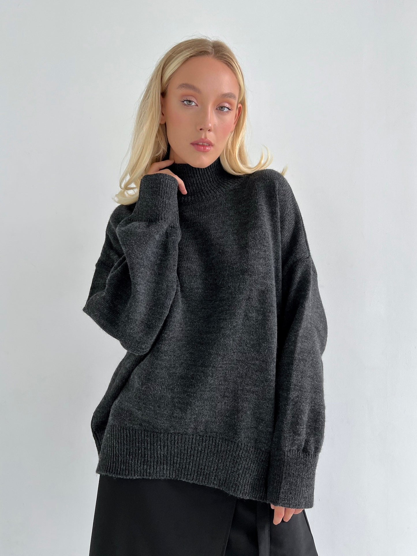 Women's sweater FANCY Graphite