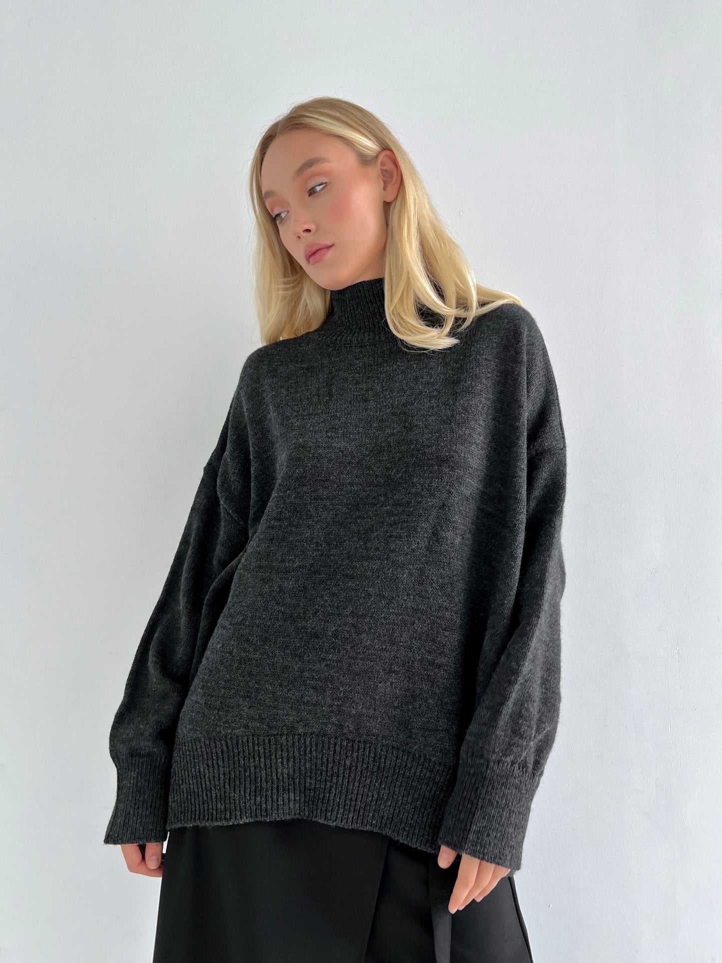 Women's sweater FANCY Graphite