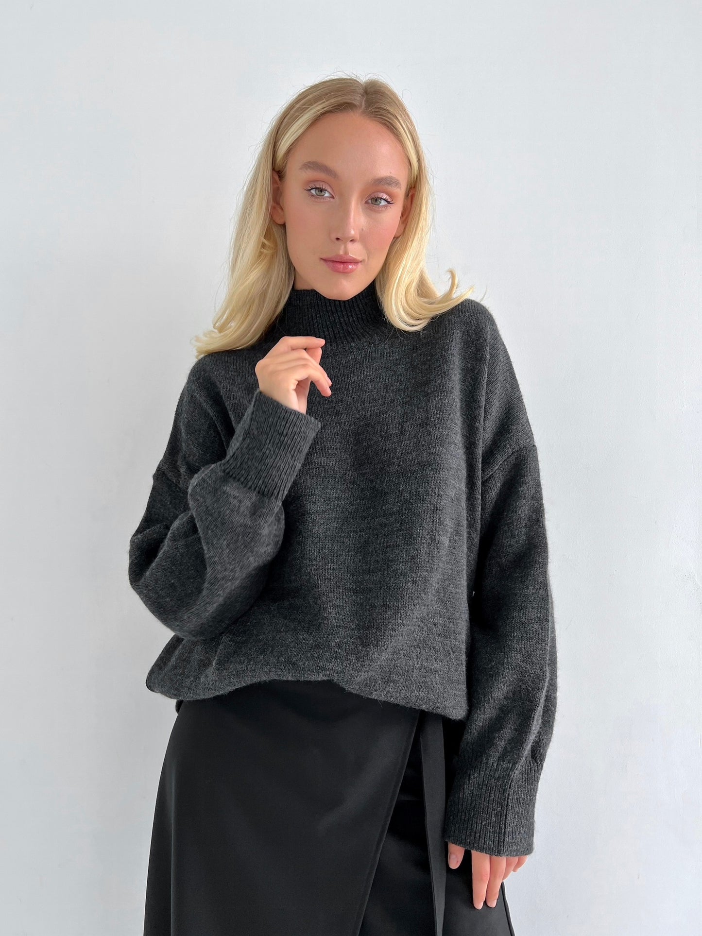 Women's sweater FANCY Graphite