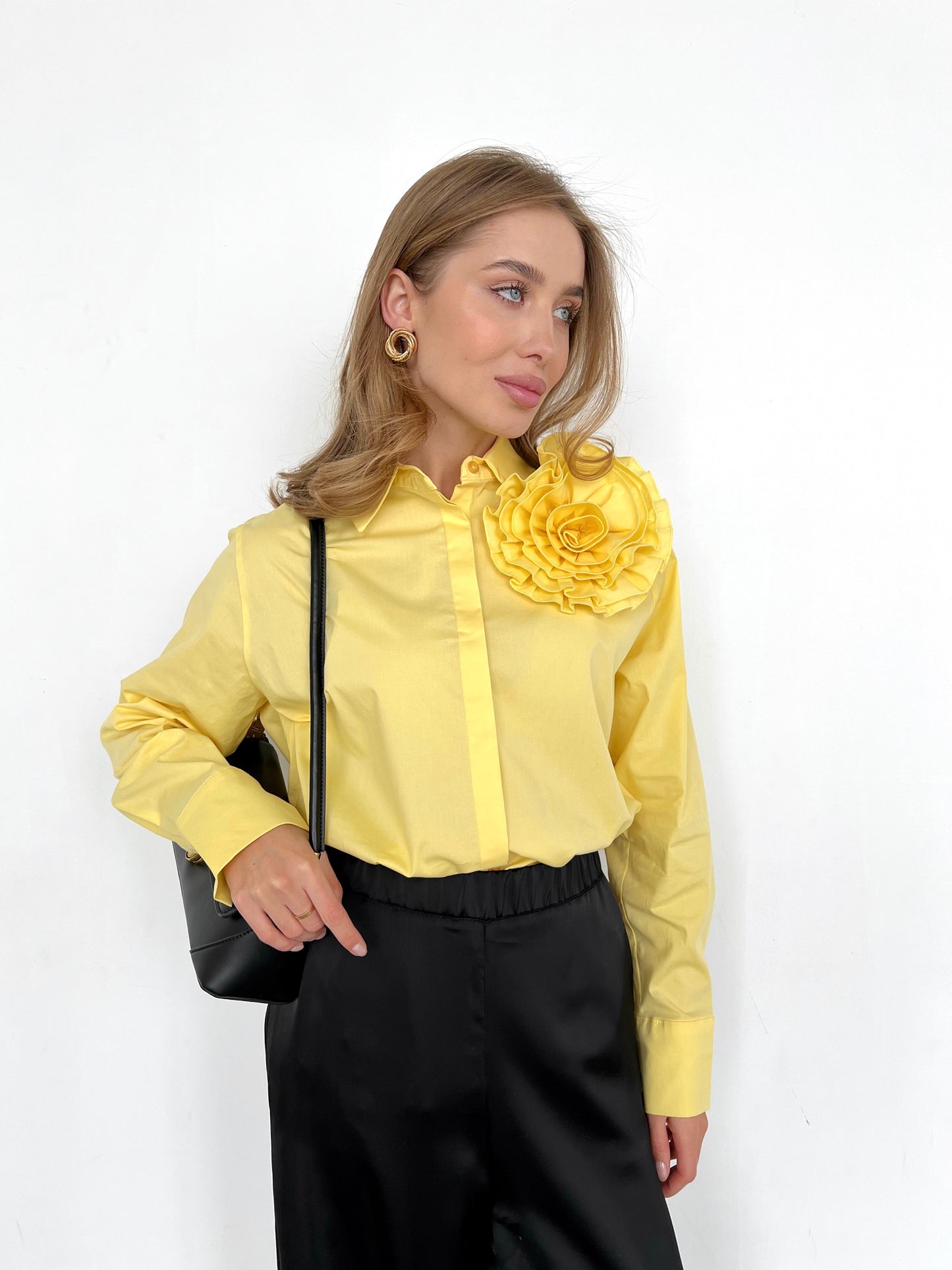 Women's shirt FLOWER Yellow
