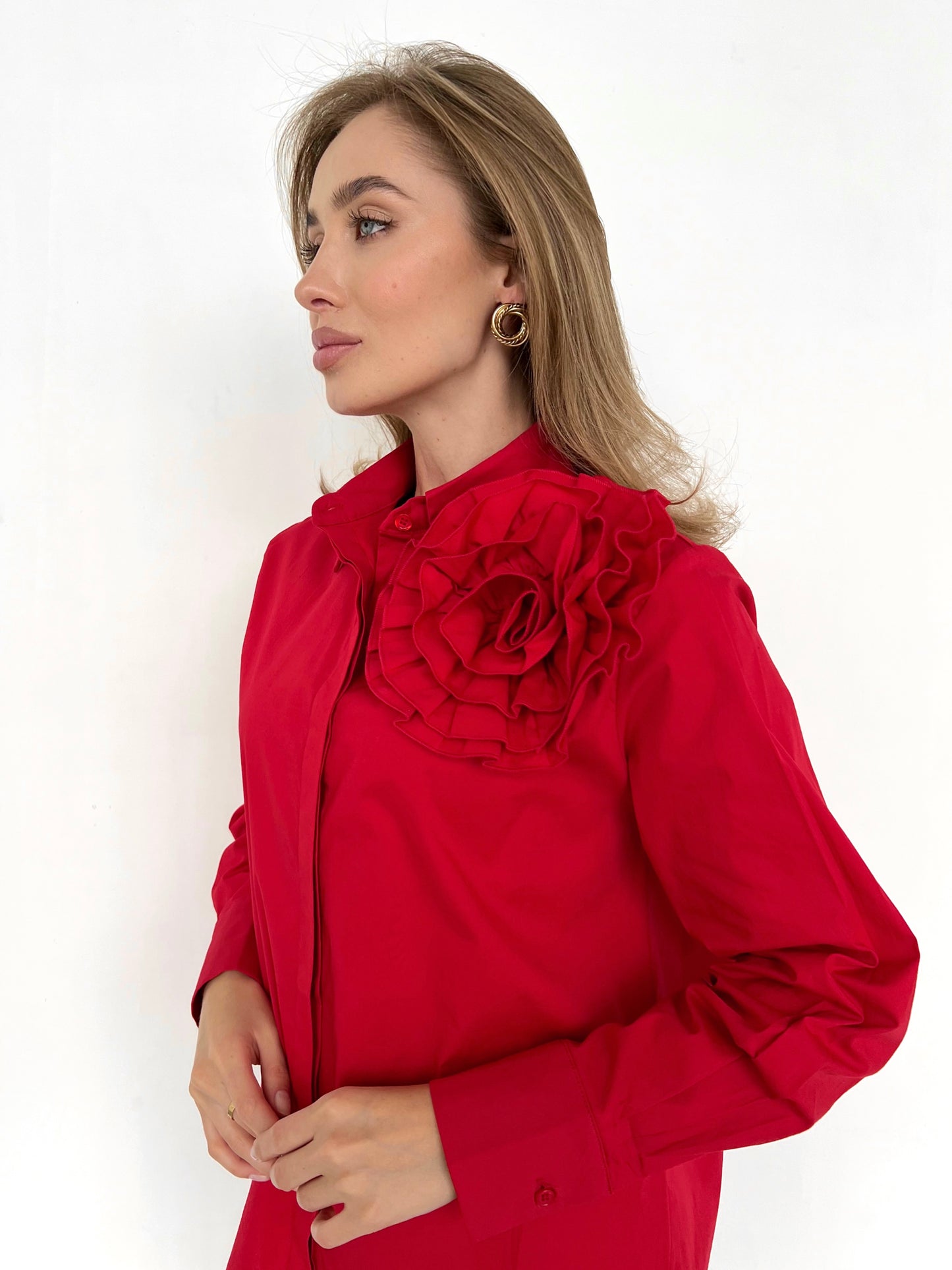 Women's shirt FLOWER Red