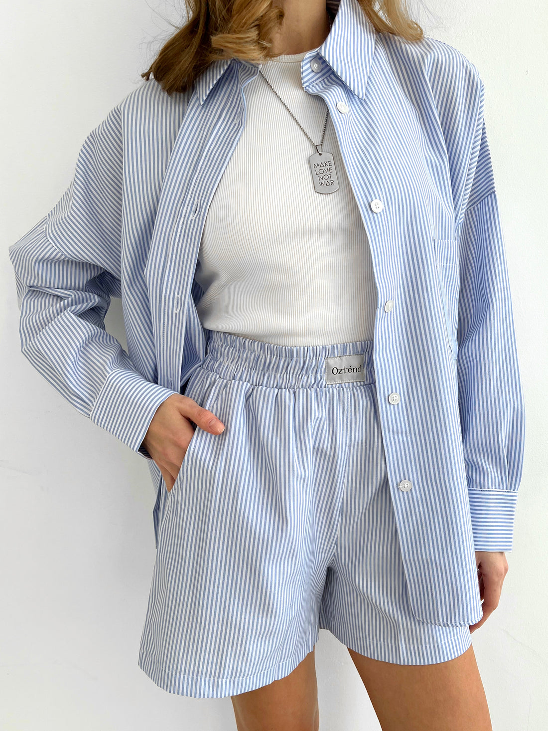 The Navy striped summer suit 💙