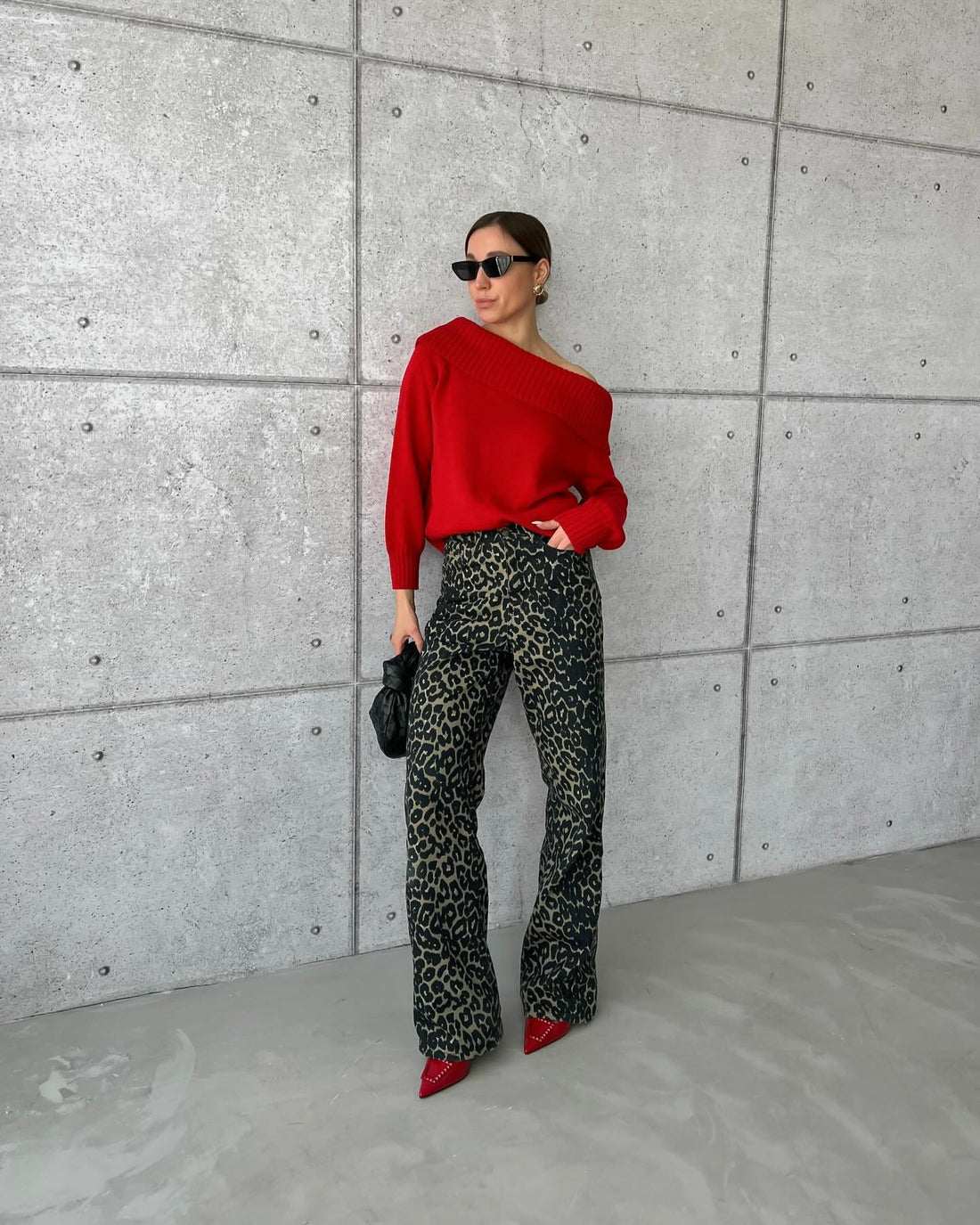 Leo jeans with a leopard print 🐆